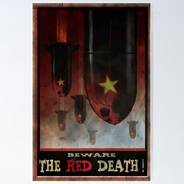 Vista previa del artículo con la obra «Fo4 Propaganda Muerte Roja», diseñado y vendido por EndlessElegance.