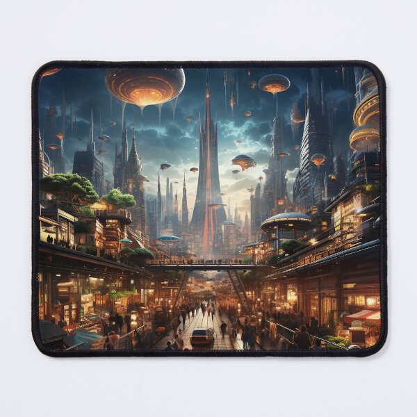 Item preview, Futuristic Landscape Art designed and sold by Obsidian Ink by Wilshire.