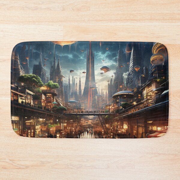 Item preview, Futuristic Landscape Art designed and sold by Obsidian Ink by Wilshire.