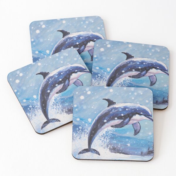 Item preview, A dolphin with snow around his designed and sold by TheLockerHouse.