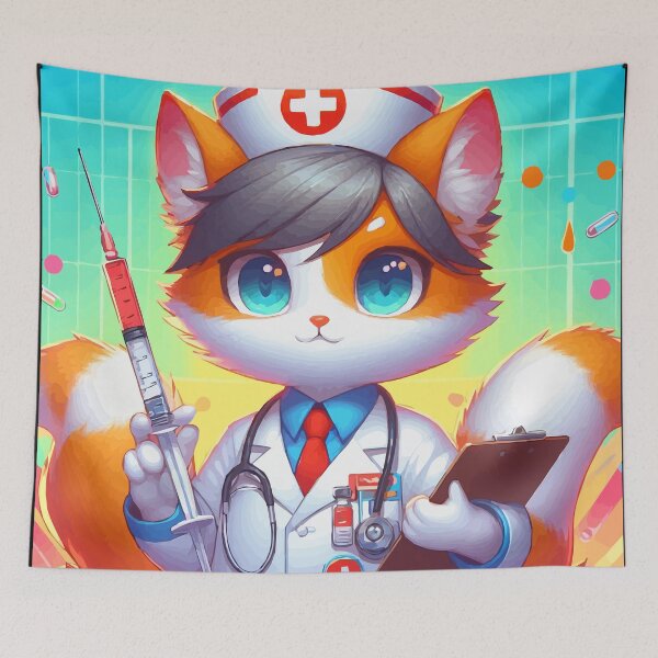 Item preview, The Feline Nurse: Healing with Claw and Purr designed and sold by Gacram.