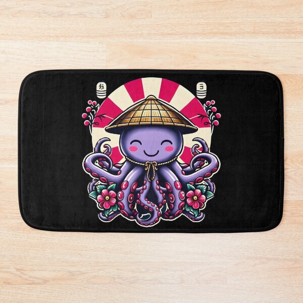 Artikelvorschau, Kawaii Enchanted Octopus Samurai: Eine Fusion aus Natur und Tradition entworfen und verkauft von Designowner.