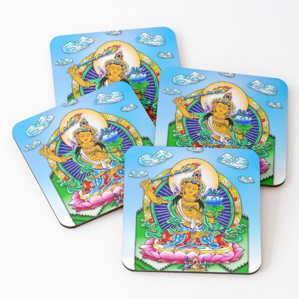 Item preview, Manjushri, bodhisattva buddhist, lotus, art designed and sold by MayGreenAbgrall.