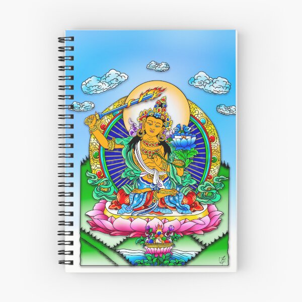 Item preview, Manjushri, bodhisattva buddhist, lotus, art designed and sold by MayGreenAbgrall.