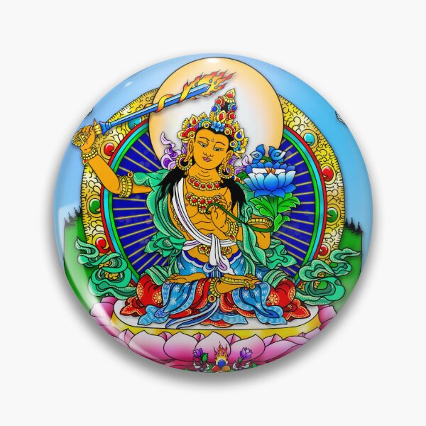 Item preview, Manjushri, bodhisattva buddhist, lotus, art designed and sold by MayGreenAbgrall.