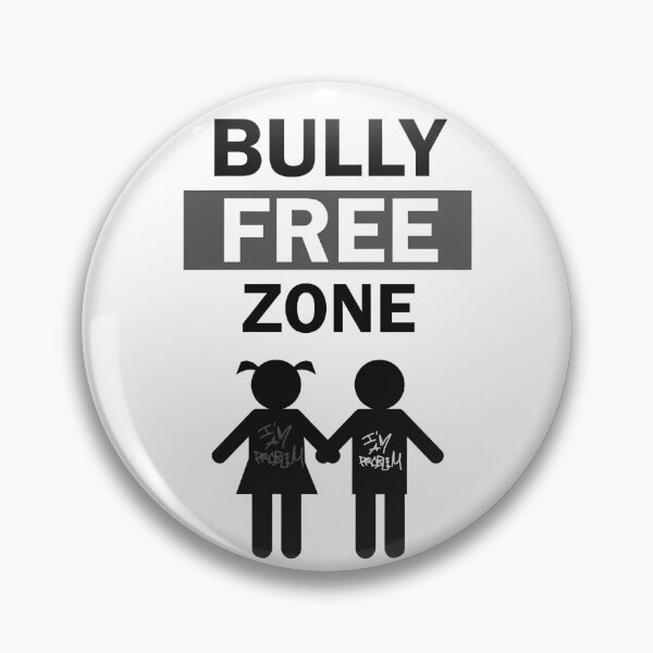 Item preview, BULLY FREE ZONE (BLACK/WHITE/GREY) designed and sold by IMAPROBLEM BRAND CLOTHING BY INFLUENCE GETEM.