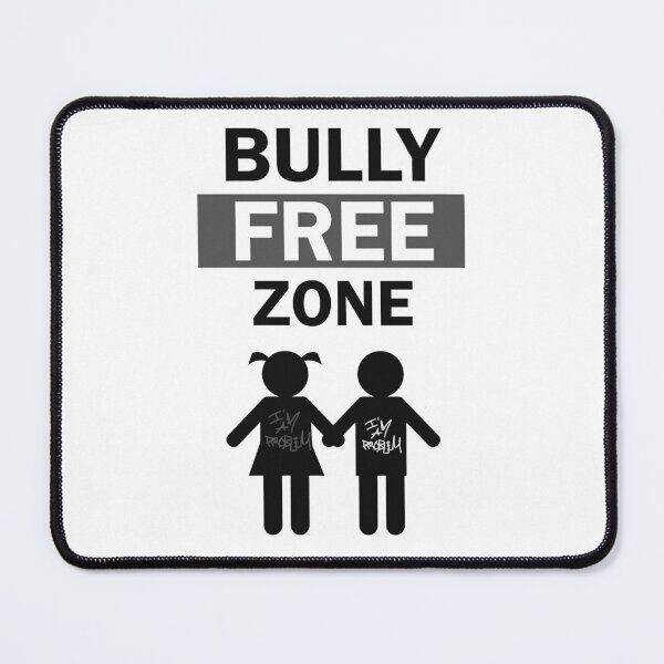 Item preview, BULLY FREE ZONE (BLACK/WHITE/GREY) designed and sold by IMAPROBLEM BRAND CLOTHING BY INFLUENCE GETEM.