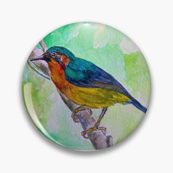 Item preview, Ruby Cheeked Sunbird designed and sold by Chriscolibaba.