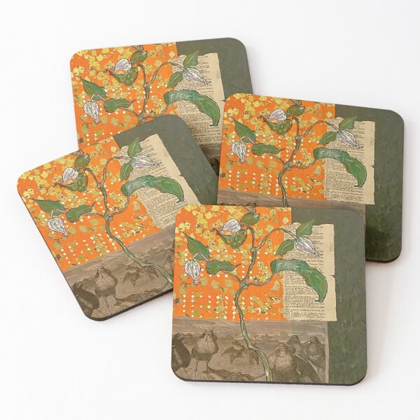 Item preview, Clematis on Orange designed and sold by Barbara E Wyeth.