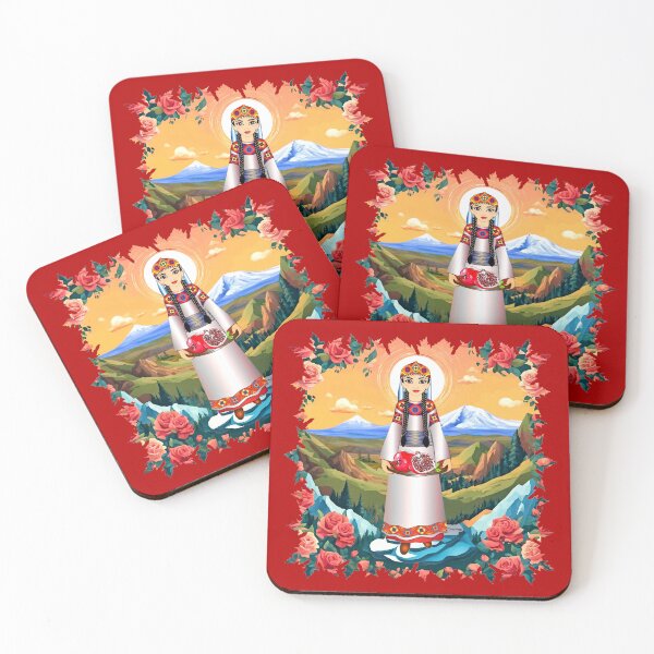 Item preview, Armenian Pomegranate Lady designed and sold by doniainart.