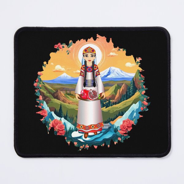 Item preview, Armenian Pomegranate Lady designed and sold by doniainart.