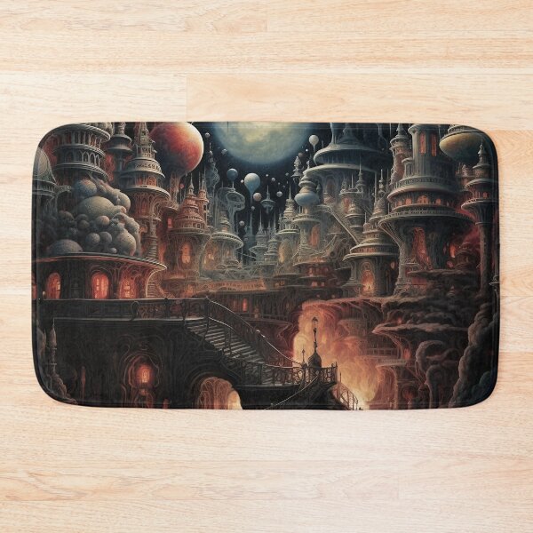 Item preview, Futuristic Landscape Art designed and sold by Obsidian Ink by Wilshire.