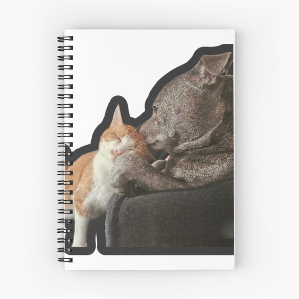Item preview, Dog cleans cat designed and sold by DawnyClark.