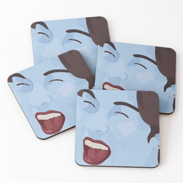 Item preview, Pop art laughing Joohoney in blue designed and sold by PhineasSpoon.
