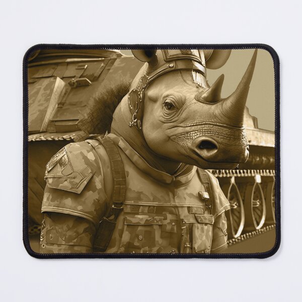 Item preview, THE BRAVE, THE STRONG, THE RHINO designed and sold by Foxlindesigns.