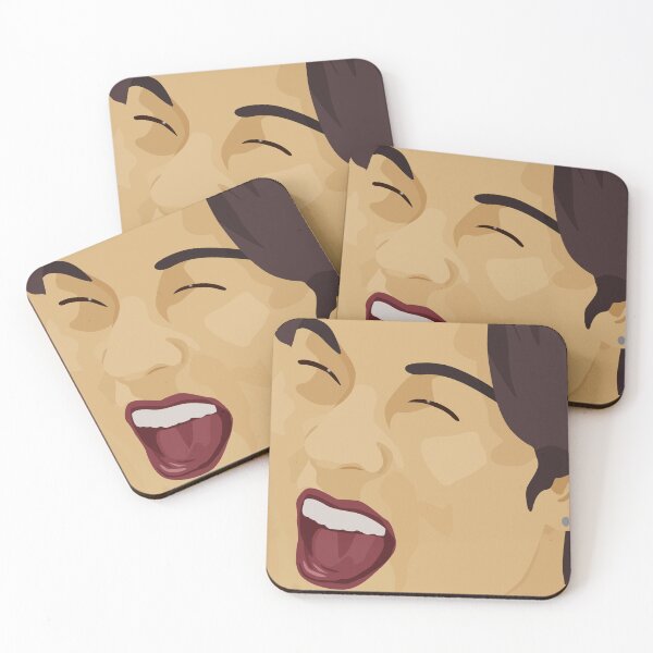 Item preview, Pop art laughing Joohoney in orange designed and sold by PhineasSpoon.