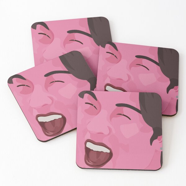 Item preview, Pop art laughing Joohoney in pink designed and sold by PhineasSpoon.
