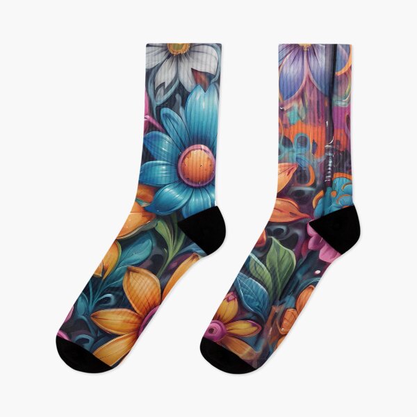 Item preview, Cool Flower Graffiti Art Pattern designed and sold by TheArtOfPat.