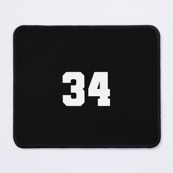 Item preview, 34, thirty-four, white, soccer league designed and sold by Numbers-Art.
