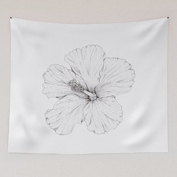 Item preview, Hibiscus Sketch designed and sold by skye-studio.