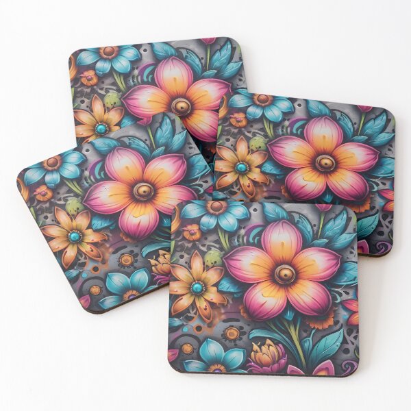 Item preview, Cool Flower Graffiti Art Pattern designed and sold by TheArtOfPat.