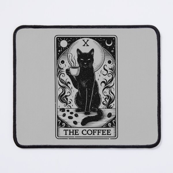 Item preview, The Coffee Tarot Card For Tarot Reader Cat Owners Gift designed and sold by Myth-Creatures.