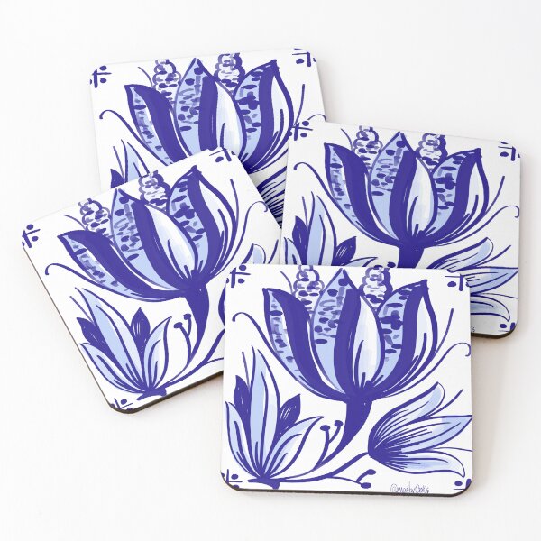Item preview, Blue handpainting portuguese tile designed and sold by MartaCrokis.