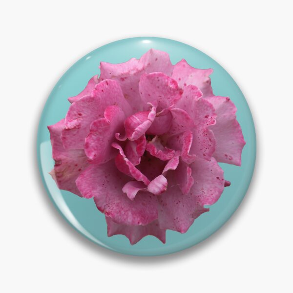 Item preview, Pink or Purple Speckled Rose on Blue designed and sold by STHogan2.