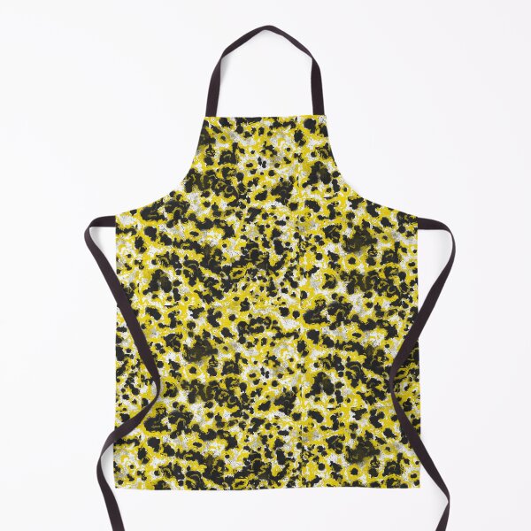 Item preview, Black and yellow abstract pattern designed and sold by MariDaniArt.