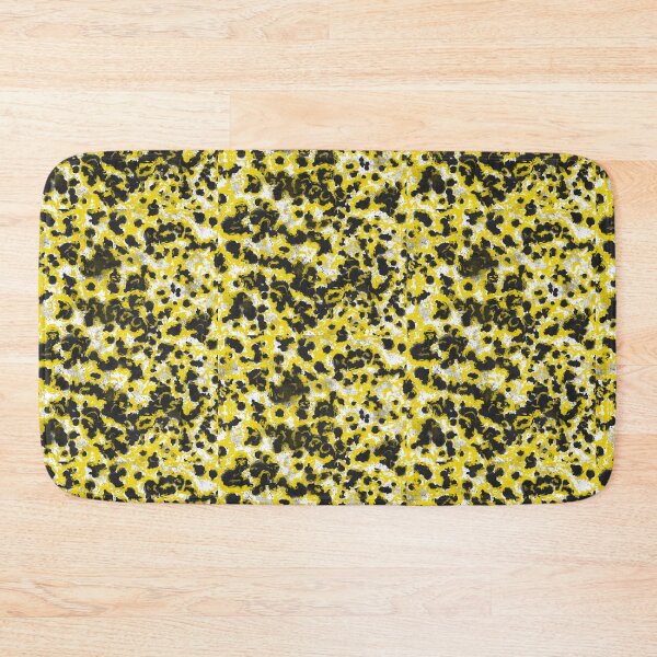 Item preview, Black and yellow abstract pattern designed and sold by MariDaniArt.