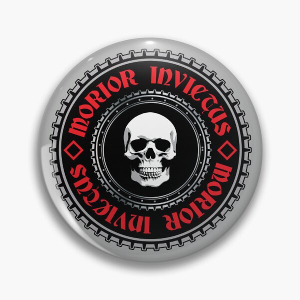 Item preview, Morior Invictus Skull Logo - Inspirational Powerful Latin Phrase Quote designed and sold by WIZECROW.