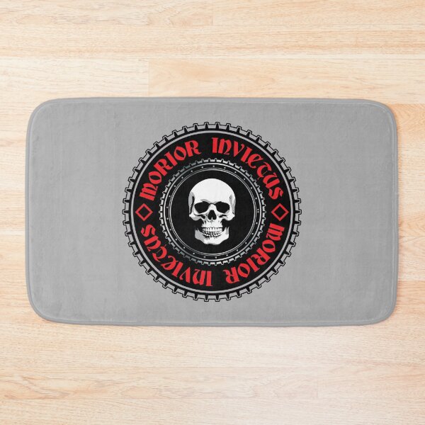 Item preview, Morior Invictus Skull Logo - Inspirational Powerful Latin Phrase Quote designed and sold by WIZECROW.