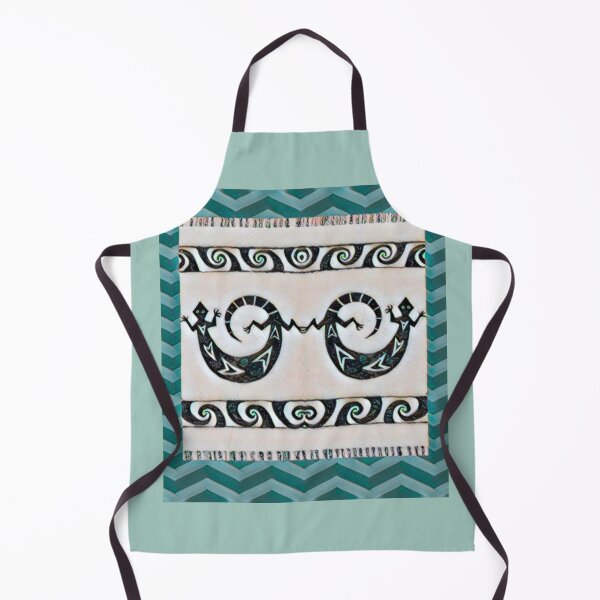 Item preview, Mimbres Lizards with Turquoise designed and sold by oh-bi-me.