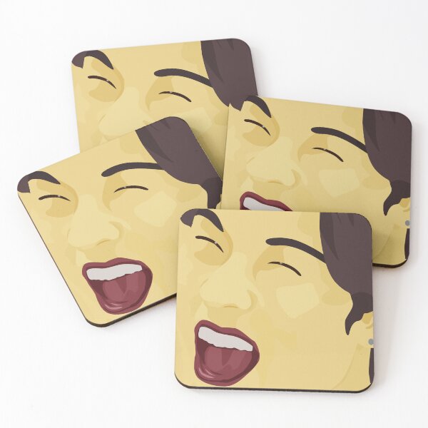 Item preview, Pop art laughing Joohoney in yellow designed and sold by PhineasSpoon.