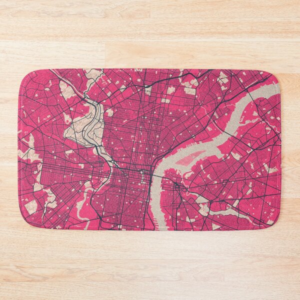 Item preview, Philadelphia City Map of Pennsylvania,  USA - Blossom designed and sold by deMAP.