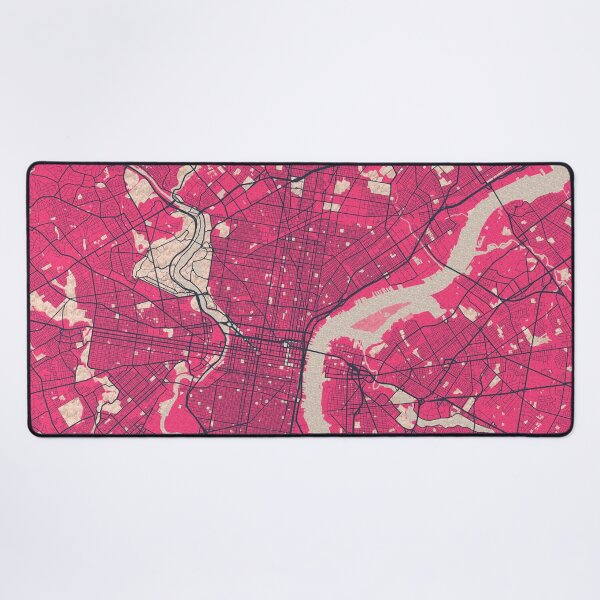 Item preview, Philadelphia City Map of Pennsylvania,  USA - Blossom designed and sold by deMAP.