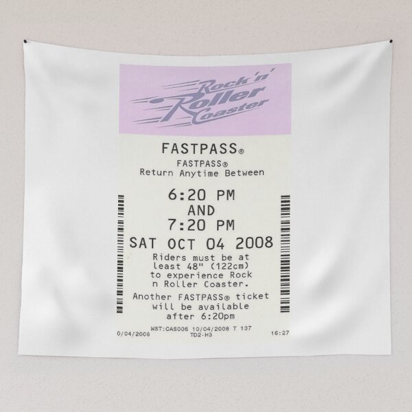 Item preview, Rock'n Roller Coaster Fastpass designed and sold by GabbyKno.
