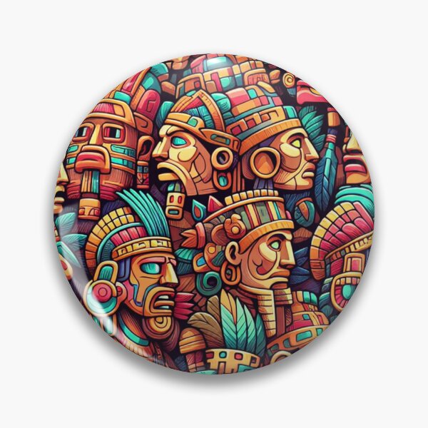 Item preview, seamless pattern ancient maya tribe designed and sold by rizaldz.