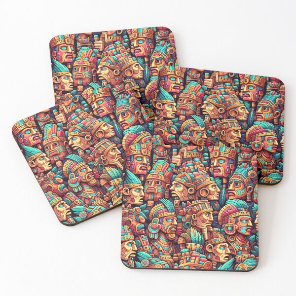 Item preview, seamless pattern ancient maya tribe designed and sold by rizaldz.
