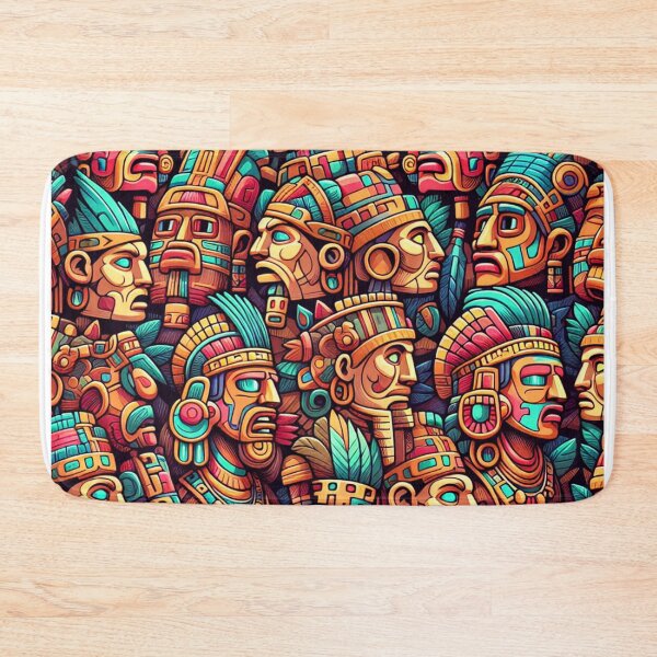 Item preview, seamless pattern ancient maya tribe designed and sold by rizaldz.