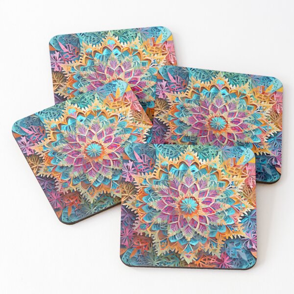 Item preview, Paper Art - Kaleidoscope in Bright Colors #4 designed and sold by Dan Farsaci.