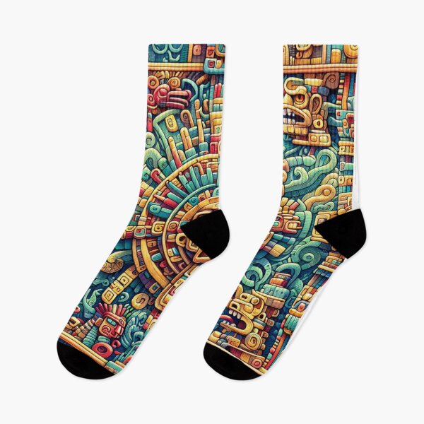 Item preview, seamless pattern ancient maya tribe designed and sold by rizaldz.