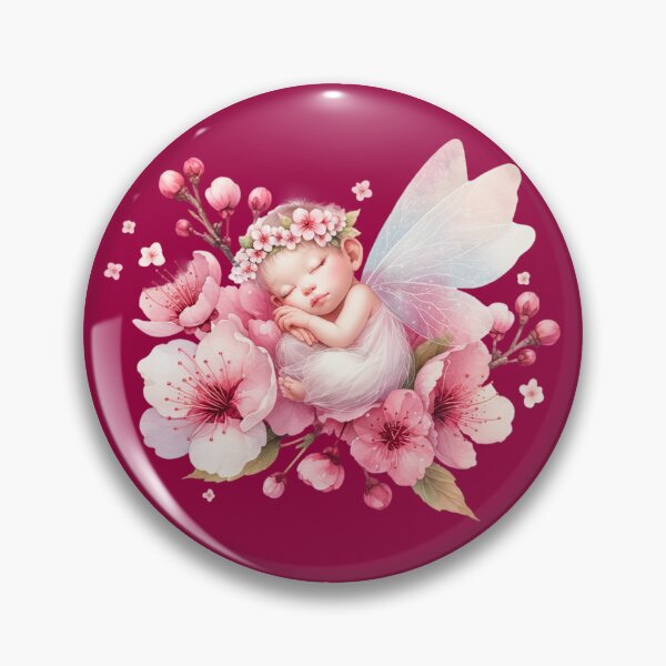 Item preview, Fairy Baby Sleeping In Cherry Blossoms - Enchanting Magic designed and sold by FlutterbyFairy.