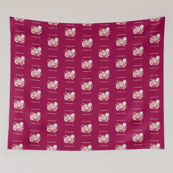 Item preview, Fairy Baby Sleeping In Cherry Blossoms - Enchanting Magic designed and sold by FlutterbyFairy.