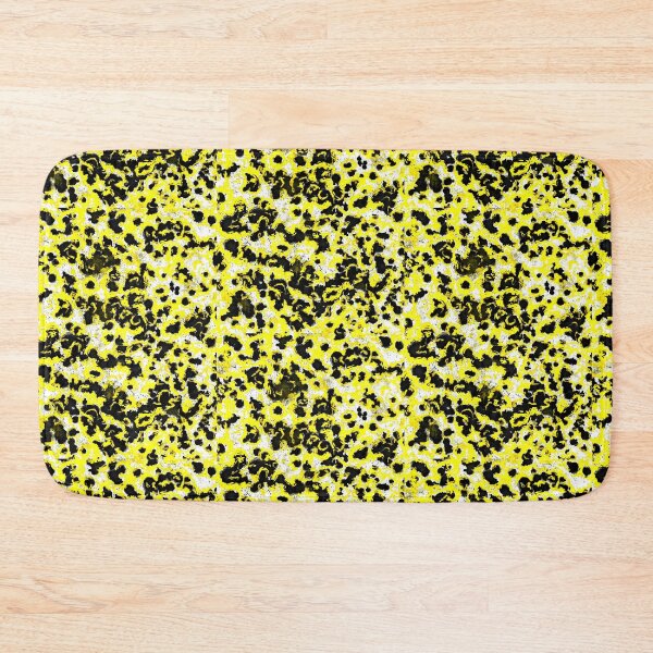 Item preview, Black and yellow abstract pattern designed and sold by MariDaniArt.