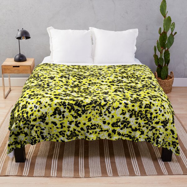 Item preview, Black and yellow abstract pattern designed and sold by MariDaniArt.