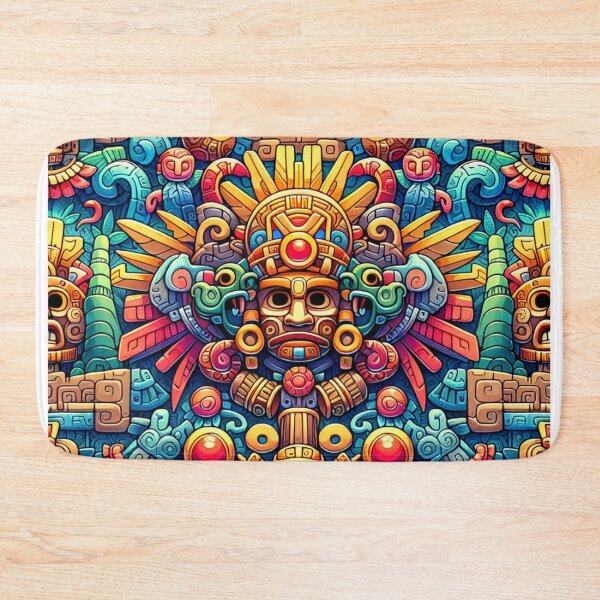 Item preview, seamless pattern ancient maya tribe designed and sold by rizaldz.