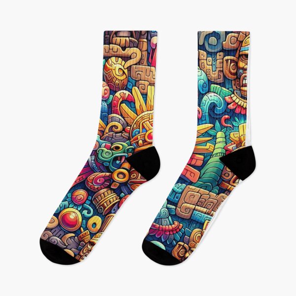 Item preview, seamless pattern ancient maya tribe designed and sold by rizaldz.