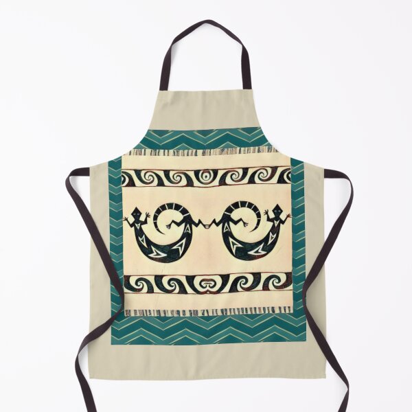 Item preview, Mimbres Lizards with Teal Stripes designed and sold by oh-bi-me.