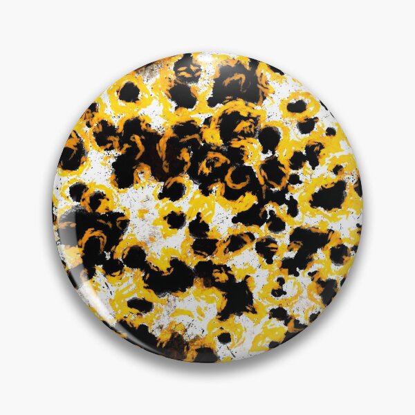 Item preview, Black and yellow abstract pattern designed and sold by MariDaniArt.